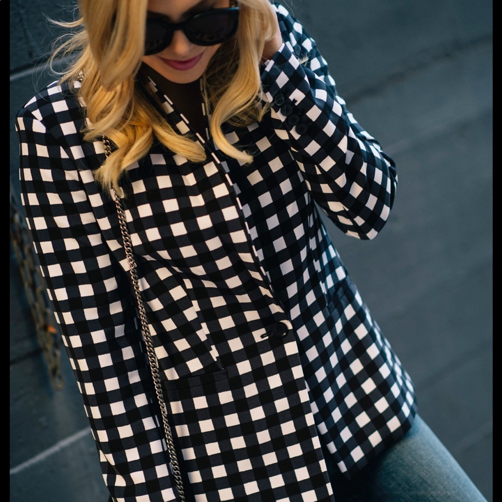 Banana Republic Gingham Blazer